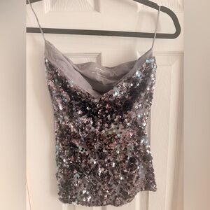 Express Glittering Sequin Dress